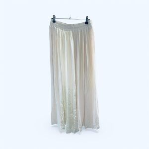 Soft and Delicious brand silk look panelled maxi skirt